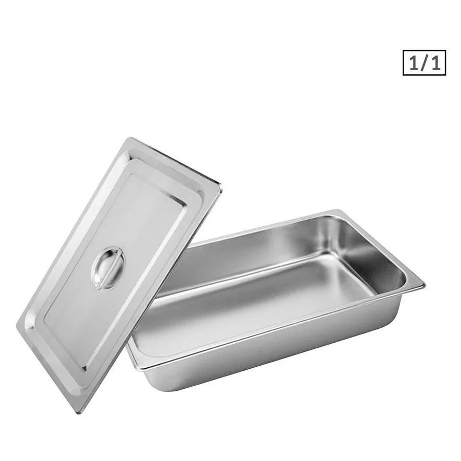 GN 1/1 rozsdamentes edények tetővel